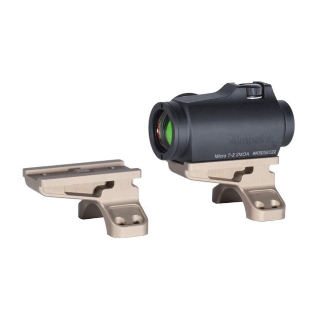 Badger Ordnance Condition One 12 O'clock Top Optical Red Dot Sight Mount 30mm Aimpoint Micro Tan - Badger Ordnance