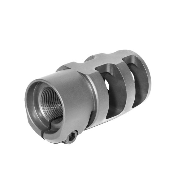 Badger Ordnance Mini FTE Muzzle Brake Clamp style 5/8-24 thread for .22 - Badger Ordnance