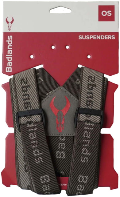 Badlands Suspenders - Men's Stone - Badlands