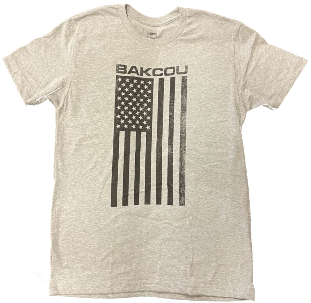 Bakcou Flag Shirt, Gray, 2XL, 9502996726717
