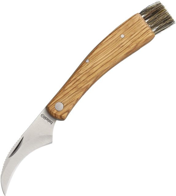 Baladeo Mushroom Knife Zebra Wood Folding Knife2.75inStainless SteelStandard EdgeBrownZebra Wood Handle - Baladeo