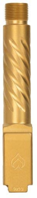 Ballistic Advantage Barrel Glock 26 Gen 3-5 9mm 3.88 inch Fluted 1-10 Twist Spiral Fluting Pvd Gold