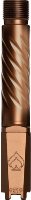 Ballistic Advantage Threaded Pistol Barrel SIG P365 Standard Spiral Fluting 1-10 Twist 1/2x28 PVD Copper - Ballistic Advantage