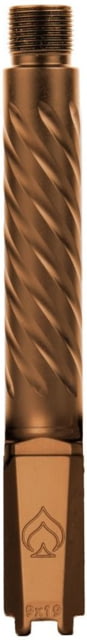 Ballistic Advantage Threaded Pistol Barrel SIG P365 XL/X Marco Spiral Fluting 1-10 Twist 1/2x28 PVD Copper - Ballistic Advantage