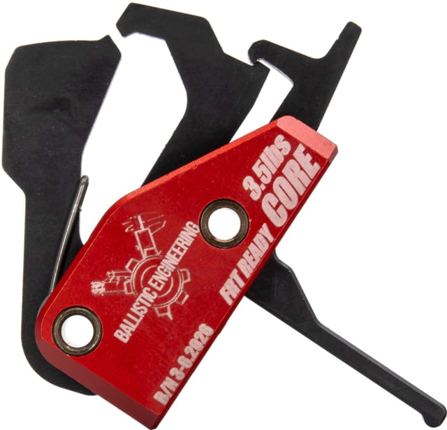 Ballistic Engineering AR Core Trigger - FRT Compatible Straight 3.5lb Red - Ballistic Engineering