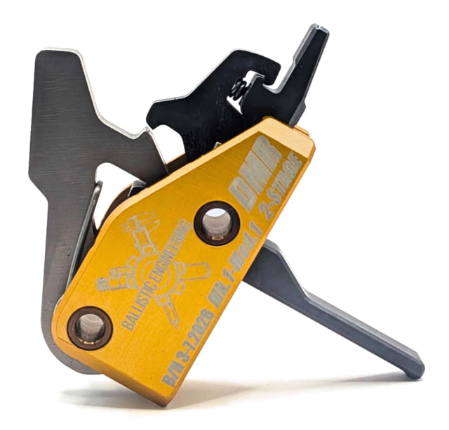 Ballistic Engineering Accurized DMR 2-Stage AR Trigger 2 lb Straight Yellow - Ballistic Engineering