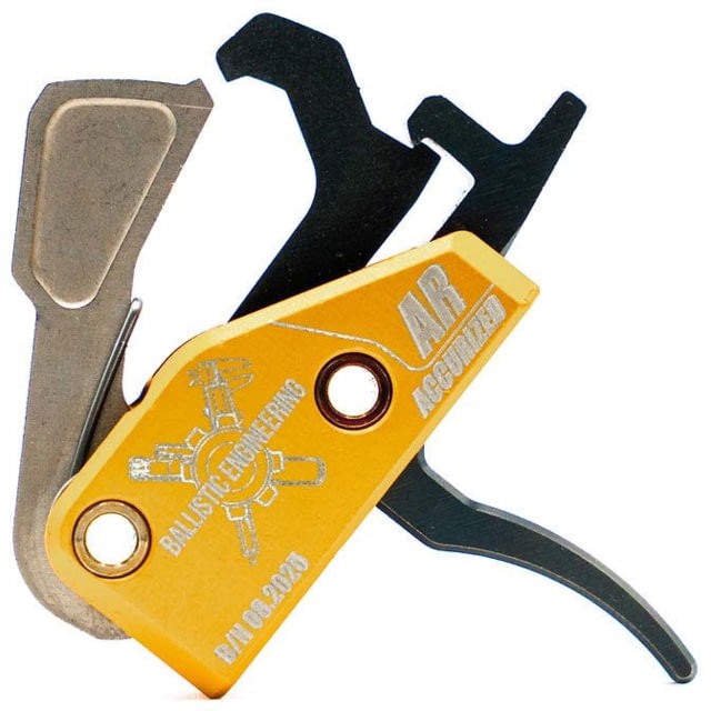 Ballistic Engineering AR Accurized Trigger Curved 2.5-5lb Gold