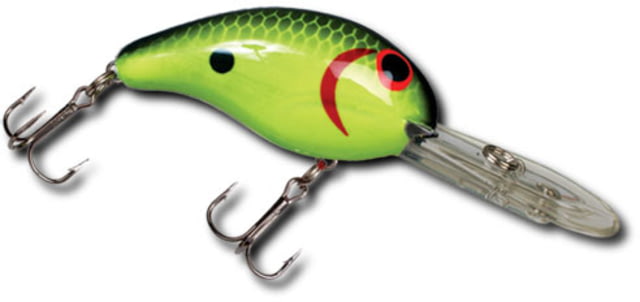 Bandit 300 Series Crankbait 2in 3/8oz Chartreuse Black Back Scales
