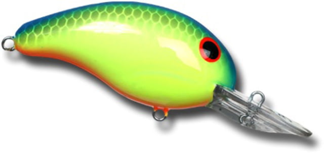 Bandit 100 Series Crankbait 2in 1/4oz Chartreuse Blue Back