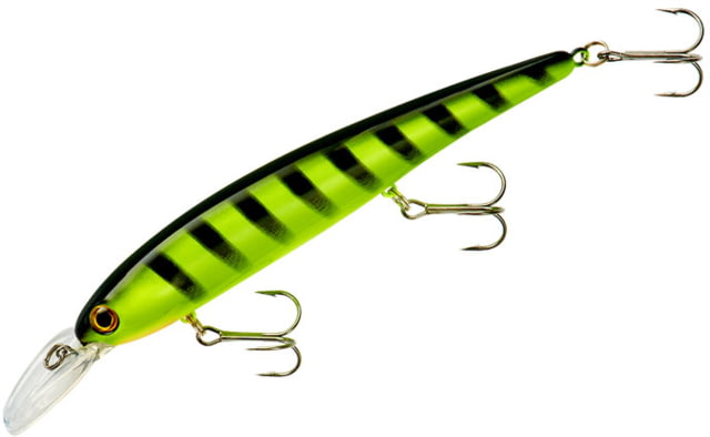 Bandit Walleye Shallow Bait 4 3/4in 5/8oz Chartreuse Black Stripes