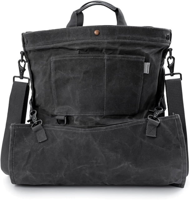 Barebones Gathering Bag Paraffin Waxed Canvas 18in x 16.5in x 5in Slate Gray - Barebones