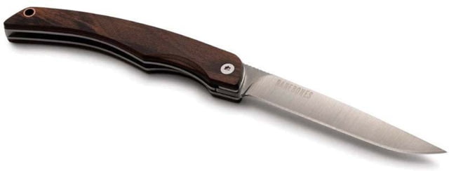 Barebones Solo Folding Knife 4.5in Closed 3.5in 50CrMoV15 Satin Blade Composite Hardwood Handle w/ Walnut - Barebones
