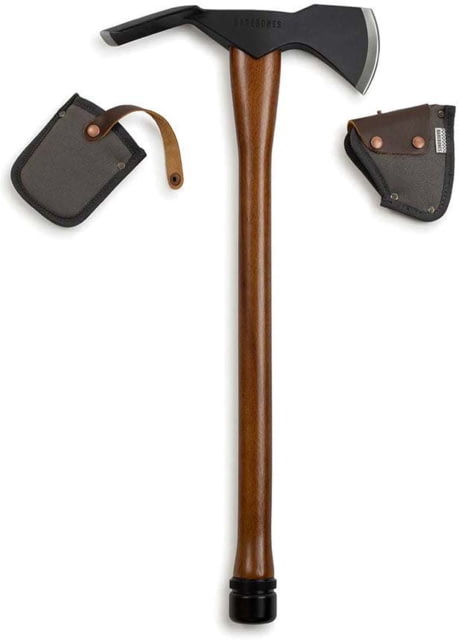 Barebones Woodsman Pulaski Axe 24in Overall 12in 1055HC Steel Axe Head w/ 3.75in Cutting Edge Oiled Beech Wood Handle