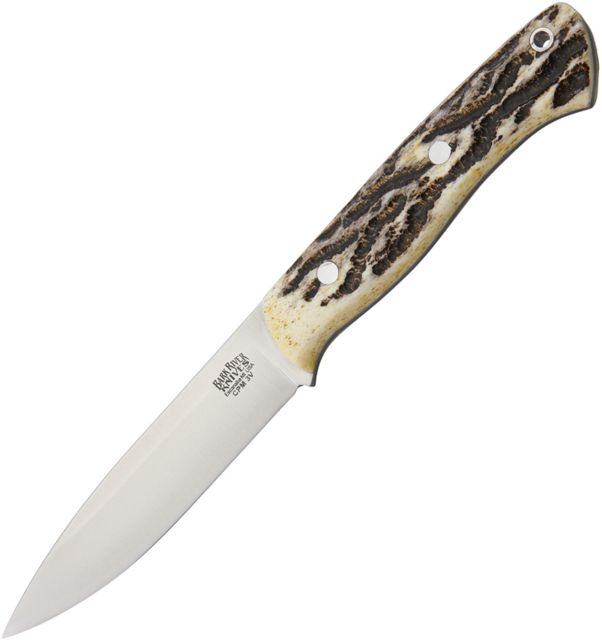 Bark River Aurora LT 3V Antique Stag Bone Fixed Blade Knife 3.625in CPM-3V Steel Antique Stag Bone Handle - Bark River