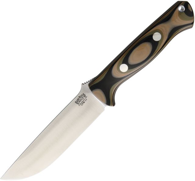 Bark River Bravo 1.25 LT 3V Mil Spec Camo Fixed Blade Knife 4.875in CPM-3V Carbon Steel Camo G10 Handle - Bark River