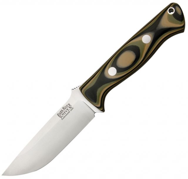 Bark River Bravo 1 Fixed Blade Knife Steel Blade Mil Spec Camo G-10 Handle BA111GMSC - Bark River