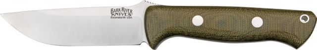 Bark River Bravo 1 Green Canvas Fixed Blade Knife BA111MGC - Bark River