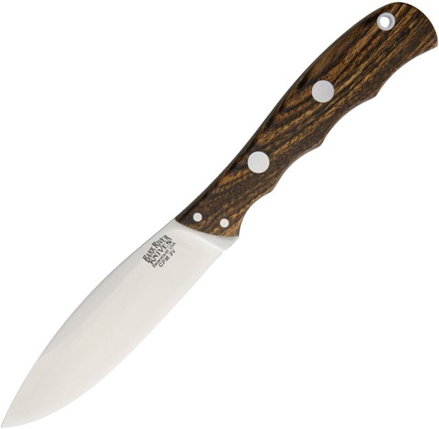Bark River Canadian Special Bocote Fixed Blade Knife 4.25in Standard Edge Satin Bocote Wood Handle - Bark River