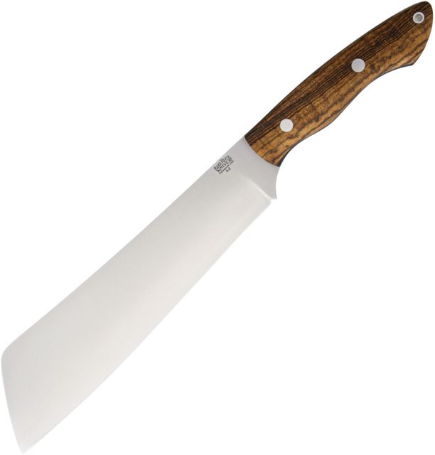 Bark River Dakkar Bocote Fixed Blade Knife 10in A2 Tool Steel Standard Edge Satin Bocote Wood Handle - Bark River