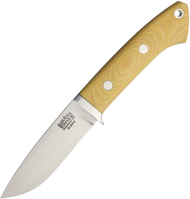 Bark River Featherweight Hunter Fixed Blade Knife 3.125in Antique Ivory Micarta Handle 02 140MAI - Bark River
