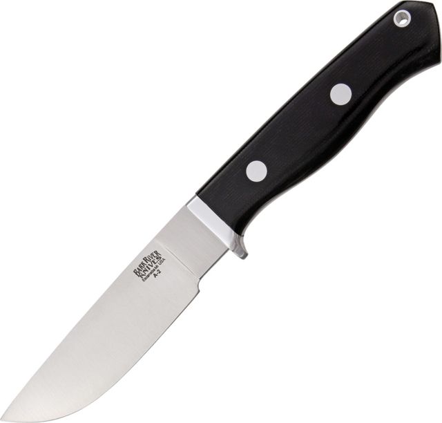 Bark River Gameskeeper Fixed Blade Knife Black Handle BA - Bark River