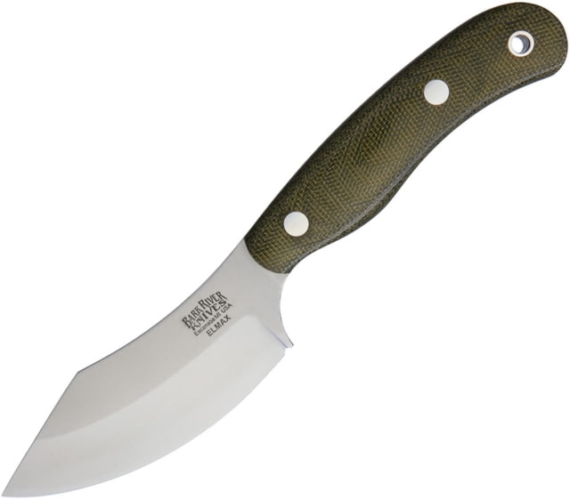 Bark River JX6 Companion Elmax Fixed Blade Knife 7.25in Overall 3.25in Satin Elmax Steel Blade Green Canvas Micarta Handle - Bark River