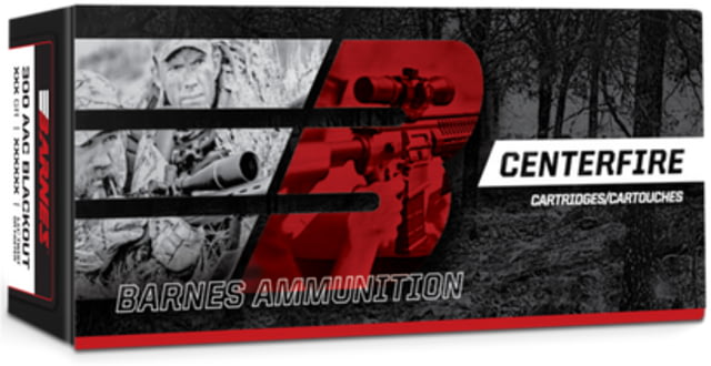 Barnes 300 Aac 115Gr Jhp Varminter 20Rd 10Bx/Cs, A32255 by USA Barnes Rifle 300 Blackout Ammo