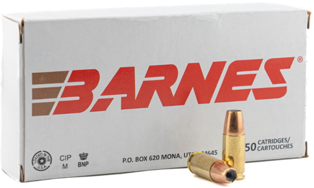Barnes 9mm Luger 115 Grain Semi Jacketed Hollow Point Brass Pistol Ammo 50 Rounds BD9MM1 nes 9mm Luger 115 Grain Semi Jacketed Hollow Point Brass Pistol 50 Rounds BD9MM1 Ammo