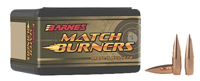 Barnes Bullets Match Burners 6.5mm .264 120 GR Boat Tail Match 100 Box