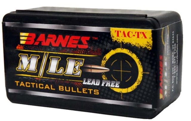 Barnes Bullets  Tactical 357 Mag .357 125 GR TAC-X Flat Base 40 Box