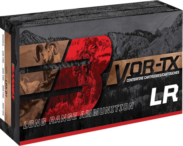 Barnes VOR-TX Long Range 7mm PRC 160 grain Boat Tail Brass Cased Rifle Ammo 20 Rounds