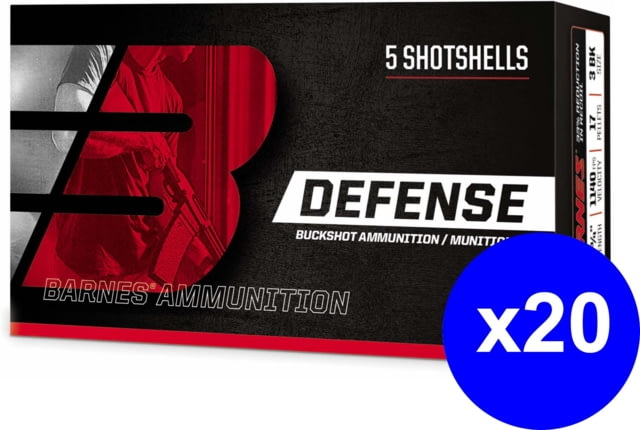 nes Defense Buckshot 12 Gauge 4 Buck 21 Pellets 2.75in Shotgun 100 Rounds Ammo