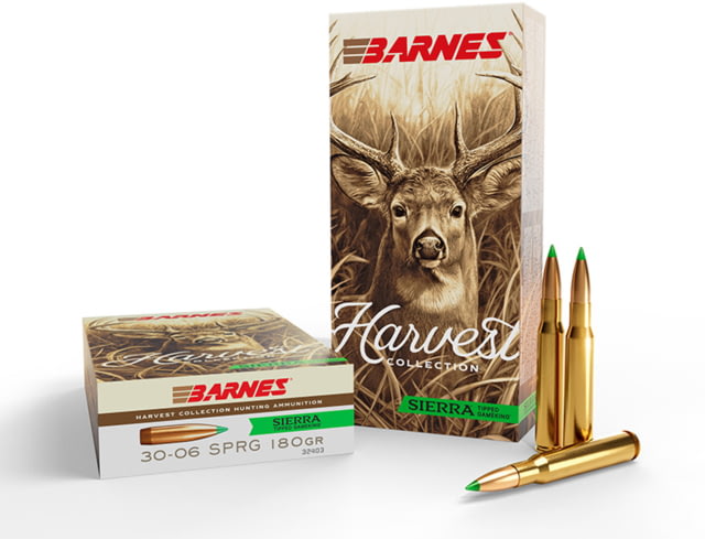 nes Harvest 30-06 Springfield 180 Grain Boat Tail Hollow Point Brass Cased Rifle 20 Rounds Ammo