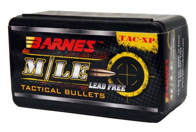 Barnes M/LE TAC-XP Handgun Bullet 10mm/.40 S&W 125 Grain Flat Base 40 Bullets