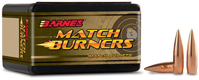 Barnes Match Burner Rifle Bullets 6.5mm Creedmoor Boat Tail 140 grain 500 Bullets/Box Lead