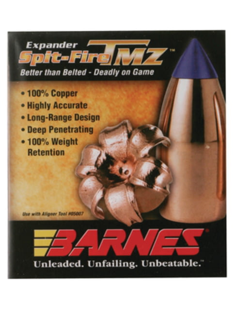 Barnes Spit-Fire T Muzzleloader Bullets .50 Caliber .451 Diameter 250 Grain 15 per Box