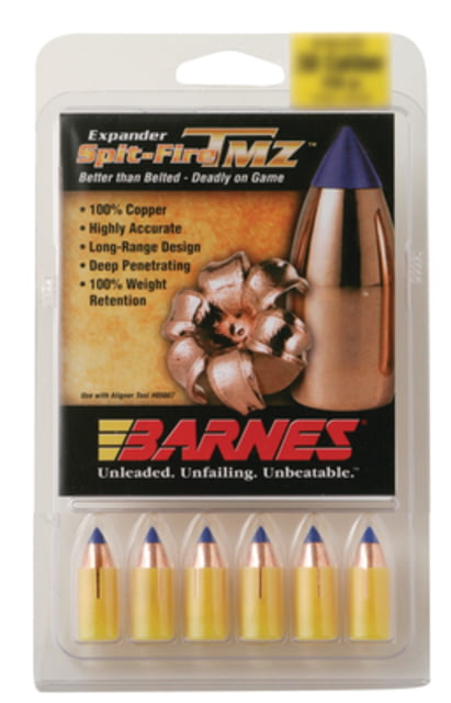 Barnes Spit-Fire T Muzzleloader Bullets .50 Caliber .451 Diameter 290 Grain 15 per Box