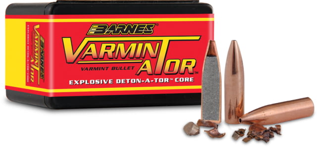 Barnes Varmin-a-tor Rifle Bullets 6mm Creedmoor Hollow Point 58 grain 100 Bullets/Box Lead