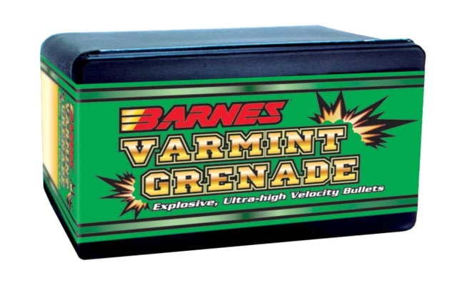Barnes Varmint Grenade Rifle Bullets .223 Caliber 50 Grain Flat Base 100 Bullets