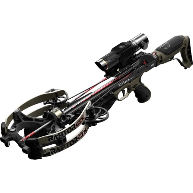 Barnett Crossbows Hyper Raptor GTX Crossbow w/Buk Ops X-Factor Laser Rangefinding Scope 425fps - Barnett Crossbows
