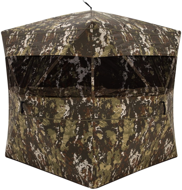 Barronett Blinds Ace 250 Portable Hunting Blind Large Pop-Up Hub Blind Panoramic Shooting Windows Lightweight Crater Harvest 67in x 75in x 75in - Barronett Blinds