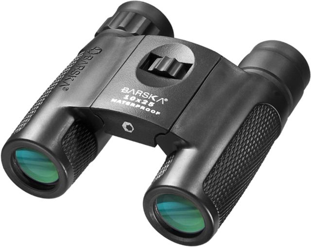 Barska 10x25 WP Blackhawk Compact Bak-4 Green Lens Black - Barska