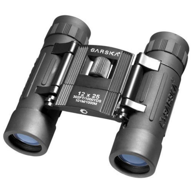 Barska Lucid View 12x25mm Roof Prism Compact Binoculars Black - Barska