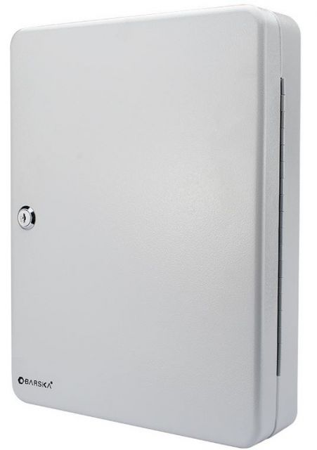 Barska 160 Key Lock Box Security Safe Steel Gray - Barska