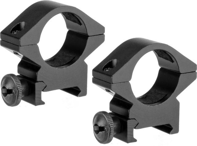 Barska 1in Medium Height Weaver Style Rings Black Medium - Barska