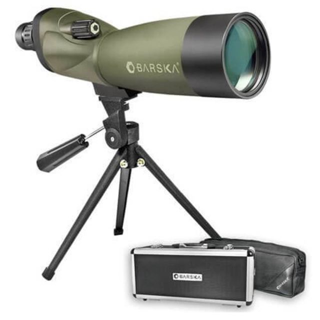 Barska 20-60x60mm WP Blackhawk Porro Waterproof Spotting Scope Straight Green