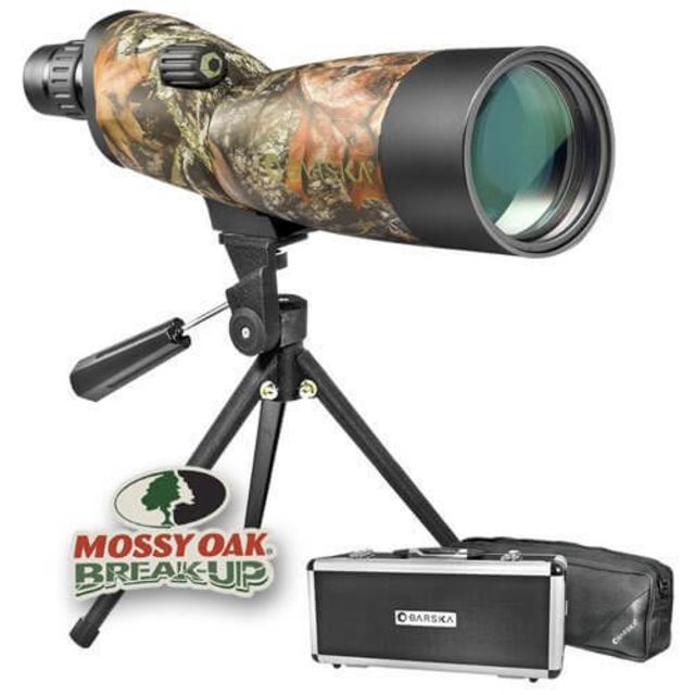 Barska 20-60x60mm WP Blackhawk Porro Waterproof Spotting Scope Straight Mossy Oak Break-up