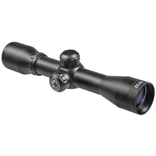 Barska 4x32 Compact Contour Rifle Scope Black Matte Crossbow Ret. 4-6 inch-plus Eye Reli 193841 - Barska