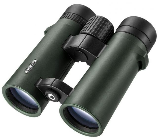 Barska Air View 10x42mm WP Roof Prism Binoculars Rubber Armor Green - Barska