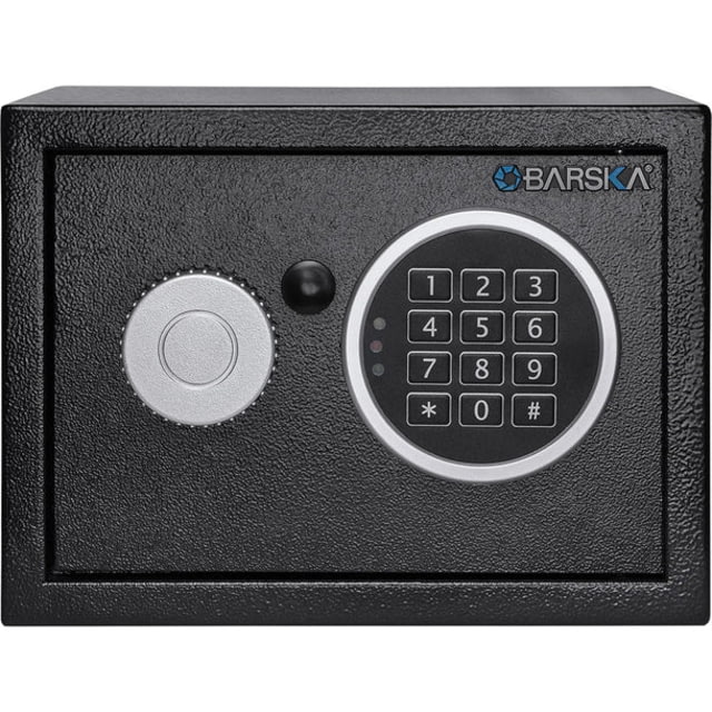 Barska 0.22 Cu. ft Digital Keypad Security Safe Black Small